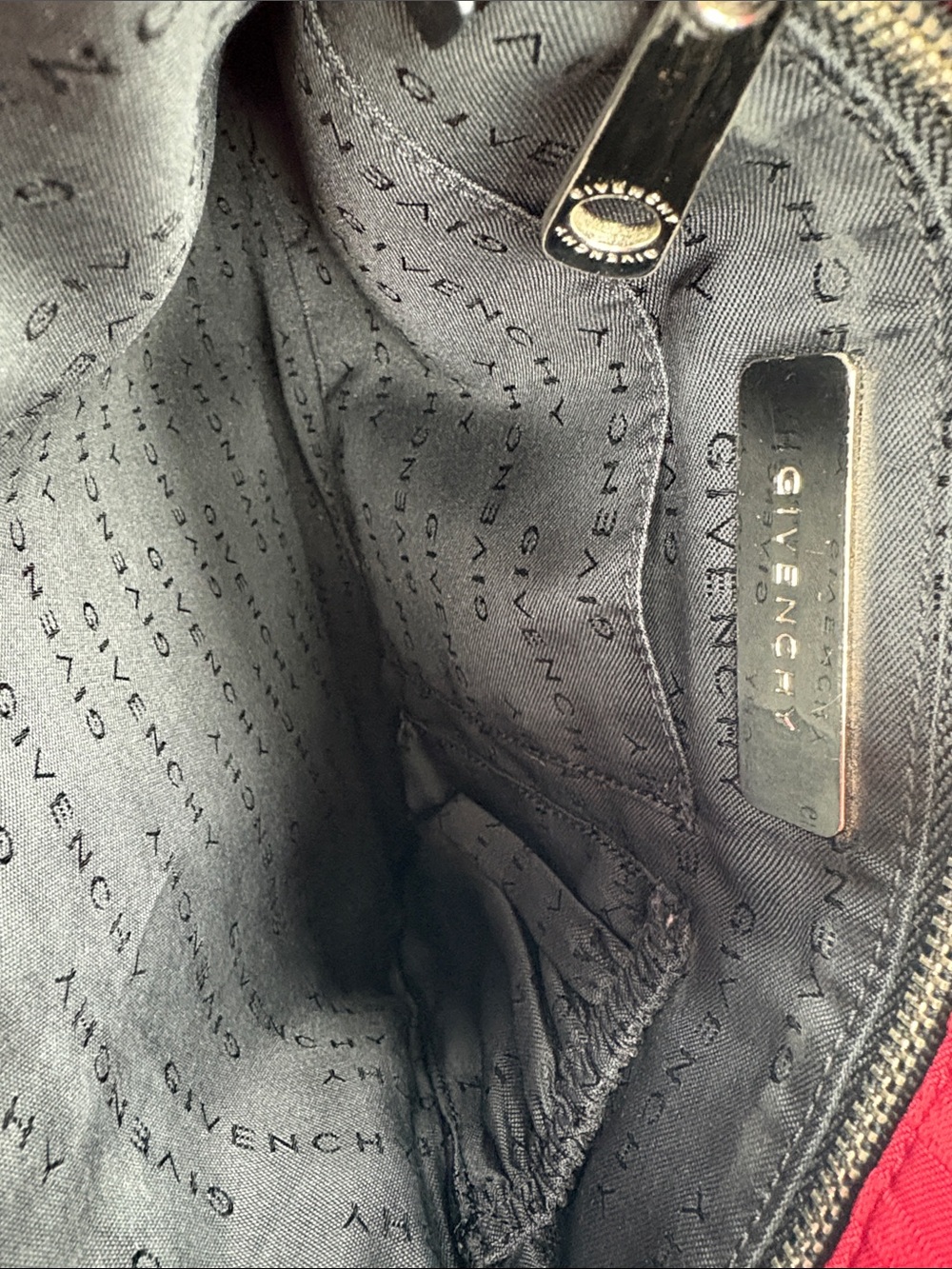 Givenchy Red Jacquard Slim Crossbody with Logo Webbed Strap - Picture 10 of 12